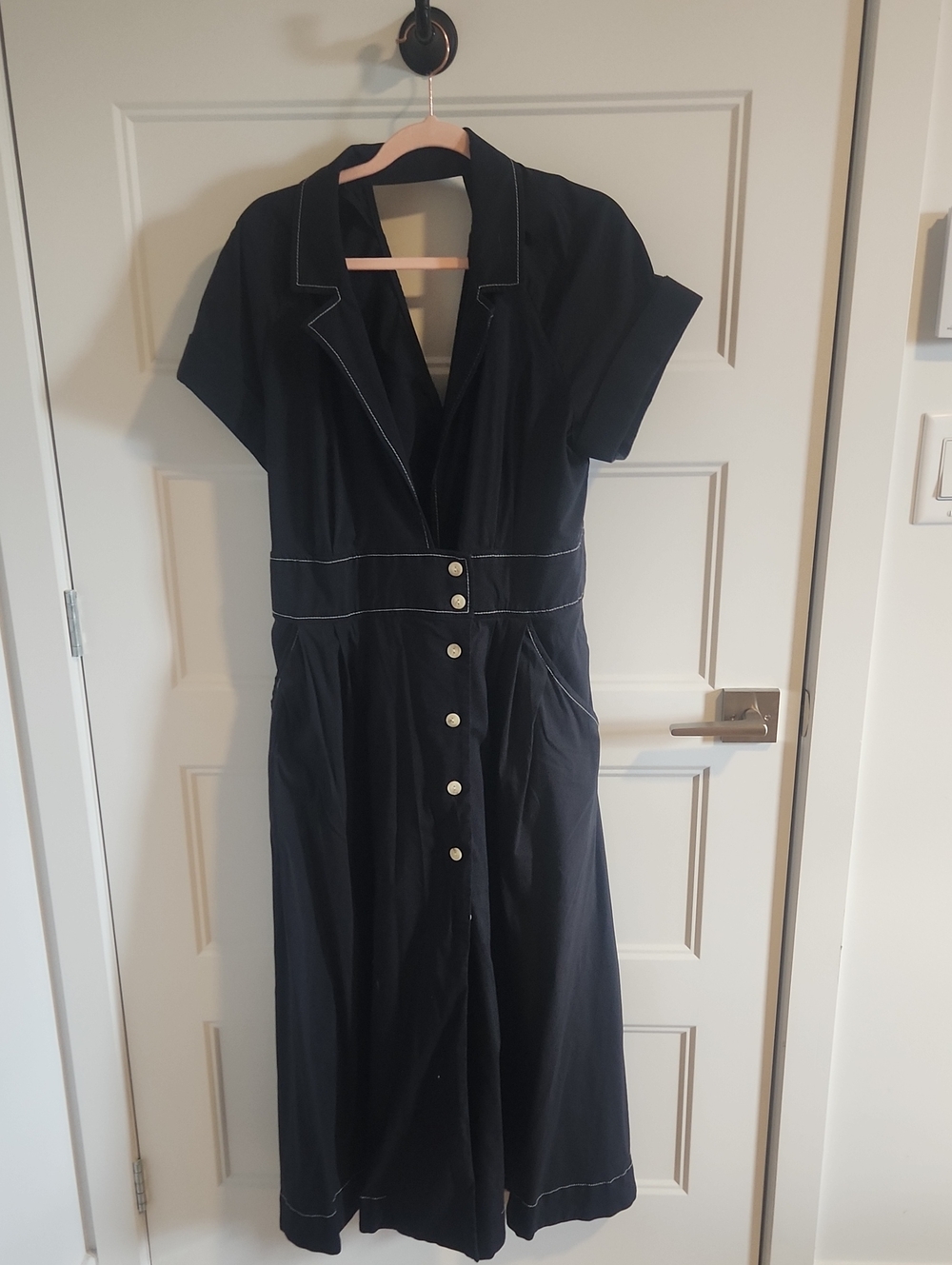 Anthropologie Open Back Shirt Dress